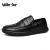 Walker Shop皮鞋男2024新款休闲男士英伦商务正装方头软底一脚蹬皮鞋 黑色 38