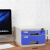 桌面文件夹收纳盒A4加厚带锁抽屉式办公室整理盒收纳箱资料柜多层定制 大七层蓝色