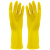 海斯迪克 HKW-93 乳胶手套加厚S码 牛筋工业劳保手套 橡胶手套清洁洗碗手套新料