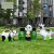 户外卡通动物熊猫分类垃圾桶玻璃钢雕塑游乐园商场用美陈装饰摆件 127骆驼双垃圾桶