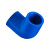 联塑（LESSO）90°弯头(PVC-U给水配件)蓝色 dn25