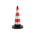 橡胶警示牌路锥反光路障雪糕桶锥形桶隔离墩道路施工安全高速分 高60cm2斤