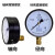 历修定制杭州富阳华科压力表储气罐轴向气Y100Z空机0-1.6MPA 轴向0-2.5MPa