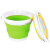 兰诗（LAUTEE）WY4008 折叠桶便携储物伸缩桶洗车水桶美术洗笔桶 5L圆绿色