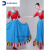 电司新款藏族舞蹈演出服装蒙古服饰女少数民族服装成人西藏广场舞水袖 大红色单个长裙 360度 S
