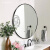 莱姆森（Lamxon）现代简约浴室镜子壁挂贴墙椭圆形带框卫浴镜装饰镜卫生间化妆镜子 宽60*高80cm 高清银镜+金框