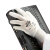 安思尔hyflex电工薄款男女尼龙pu手套涂掌劳保防滑耐磨工作 白色出口版logo随机发12双装 S