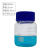 蓝盖试剂瓶 透明茶色蓝盖丝口瓶密封口瓶 螺纹口带刻度棕色玻璃瓶 蓝盖宽口透明试剂瓶500ml