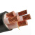 三恒 三恒电线电缆YJV国标铜芯硬线一米价5芯4*185+1*95平方 