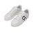 菲拉格慕（Ferragamo）女士牛皮系带休闲运动鞋板鞋小白鞋 0747629 白色Gancini印花 4.5 C