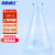 海斯迪克 高硼硅玻璃三角烧瓶耐高温平底锥形瓶 直口1000ml HKCL-853