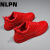NLPN本命年男鞋红色大码45男士皮面防水板鞋脚肥脚宽46码青少年运动鞋 红色 42