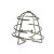 定制嵌入式免拆卸消防喷淋头保护罩洒水喷头保护罩防护罩保护架支架 304不锈钢银白保护罩
