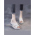 大东薇DADONGWEI坡跟厚底凉鞋女士夏季防水台松糕简约2024新款时尚外穿中跟鞋百搭 米白色 35
