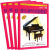 快乐钢琴基础教程4级课程乐理技巧练耳全4册 练耳全4册