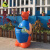 户外创意可爱卡通垃圾桶玻璃钢雕塑园林公园幼儿园游乐园果壳箱 袋鼠垃圾桶 520*420*900mm