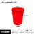 京胜丰博 加厚大号塑料圆形水桶红色无盖500*400*620mm工业桶储水桶收纳桶厨房垃圾桶大容量多用桶100升
