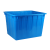 加厚塑料水箱大号方桶长方形储水箱储物塑料桶水产养殖泡瓷砖水桶 140水箱加盖74*53*41 红白蓝留言默认蓝