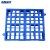 海斯迪克 HKW-315 网格托盘 塑料拼接防潮垫 仓板车间仓库地垫托盘蓝色 网格组合板500*300*100mm