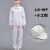 分体服无尘服防护服连帽夹克车间工作服白色蓝衣防尘服 白色【上衣+裤子 送小工帽】 XL