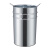 户外垃圾桶内胆不锈钢内桶室外果皮箱铁皮圆形桶方形铁筒尺寸定制 镀锌方桶本色28X28X48CM 加厚