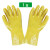 勋狸粑耐油耐酸碱 防水工业手套 加厚棉毛浸塑橡胶防护手套舒适内衬 佳护黄色浸塑1双价