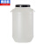 奕多美 圆形塑料化工桶提环工业废液桶带盖发酵桶 30L白色 YDM-HXP-HGT