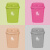 科力邦（Kelibang） 垃圾桶 大号塑料户外垃圾桶 带盖工业商用环卫垃圾桶加厚翻盖 65L带盖 KB1033 烟灰色