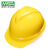 梅思安PE豪华型安全帽一指键帽衬黄色针织吸汗带D型下颏带1顶可印字