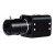 4K高清网路摄像头室内有线智能手动变焦设备安防监控工业相机枪机 黑色（DC12V供电） 无内存1080p6mm