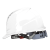伟光 安全帽 新国标 ABS 工地建筑工程 防砸抗冲击 欧式透气安全头盔 白色 一指键式调节