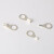 欧式OT1-4冷压端子1.5 2.5-3 5 6 8 10 圆型裸铜线鼻子焊口接线耳 OT1.5-4100个1.5平分线-4MM孔