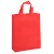 蓓尔蓝 SW-200 无纺布袋子 手提袋购物袋礼品袋广告袋 竖款大红色41*35*12cm50个