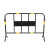 中环力安【黑黄铁马带板1*1.5米】黄黑铁马护栏围栏公路施工市政隔离栏可移动镀锌铁栏杆