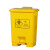 定制垃圾桶黄色废物医院大容量带盖诊所废弃物脚踩污物利器盒 30L特厚灰色脚踏桶