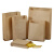 海斯迪克 HK-739 一次性纸袋子 淋膜牛皮纸袋 手抓饼袋子 纸袋可定制 油炸纸袋 （100个）90克 高18*宽14*侧2