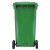 兰诗LAUTEE YY- 240B 新国标可挂车户外环卫物业大号分类垃圾桶 绿色-厨余垃圾240L