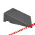 精选好品橡塑路沿坡马路牙子橡胶斜坡垫汽车修理爬坡门槛垫加长上 长50*80宽*高11