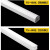 钢米定制 一体化led灯管 T8一体化【方形款0.6米12瓦】白光