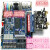 高速双通道14bit A S A9767 FPGA 信号发生器开发板 青色 模块加转接板 2条线SMA转BNC线