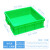 加厚正方形周转箱塑料零件盒收纳正方型塑料箱收纳盒工具箱物流箱 单格蓝色：435x425x235mm