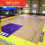 热奥篮球场地胶室内体育馆运动木地板实木定制儿童篮球训练地胶垫 宝石纹款6.0mm