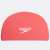 速比涛纯色鲨鱼皮硅胶泳帽 竞速训练专业男女通用钢盔纯色泳帽 火焰红