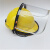 惠利得禄美加厚V型安全帽 五色 工地头盔PE安全帽工厂施工 可印字 黄色（ABS）