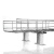 纽鲨 桥架支撑座铝合金走线架机柜上安装配件地板下线槽支腿网格桥架不锈钢支架  方形支撑座200mm 