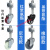 冠疆大门轮子万向轮3寸弹簧减震脚轮铁门伸缩轮簧万向升降轮重型 3寸万向轮(6公分)