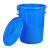 垃圾桶大容量圆桶圆形厨房环卫户外带盖商用大号教室工业厚塑料桶 白色60（带盖）+送袋子
