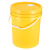 定做印刷塑料桶泡菜腌菜调料密封桶25L涂料机油桶化工桶 25L-黄色-配油嘴盖