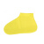 百舸 一次性硅胶鞋套户外防水防滑加厚耐磨成人儿童雨膜套 黄色M