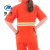 魅祥 短袖带反光条工作服 橙色环卫绿化园林清洁夏季环保服 170CM